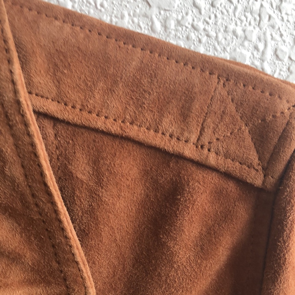 All Saints Elora Suede Biker Jacket (Size 10) NWT - Picture 8 of 13